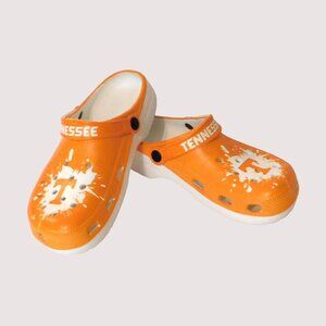 University of Tennessee Slip On Unisex Clogs Mens 7.5 Womens 8.5 Orange White